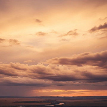 Golden hour sky background