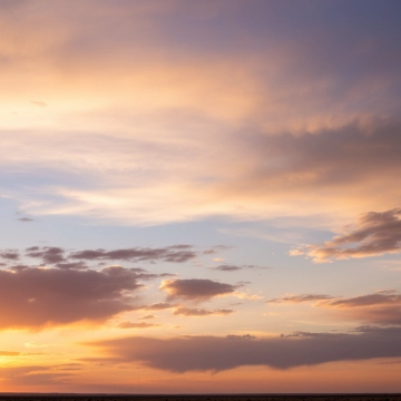 Golden hour sky background