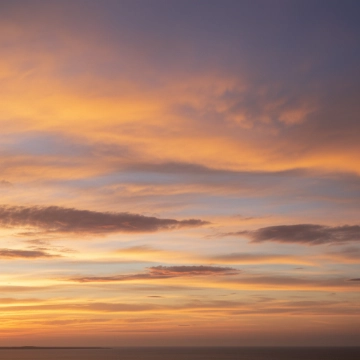 Sky background - Golden Hour with Scattered clouds (8)