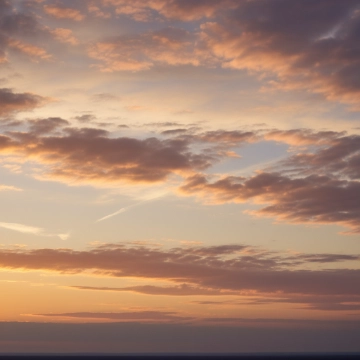 Sky background - Golden Hour with Scattered clouds (17)