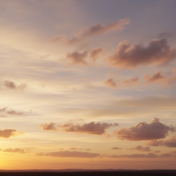 Sky background - Golden Hour with Scattered clouds (22)